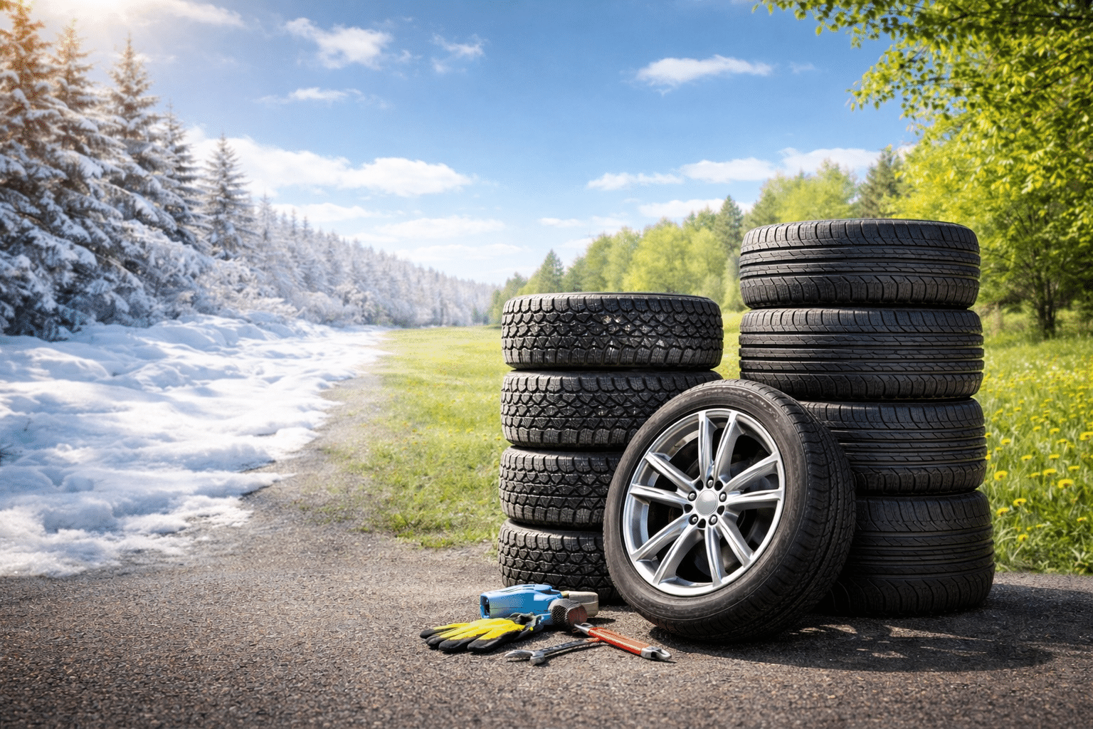 switch winter tires to summer toronto