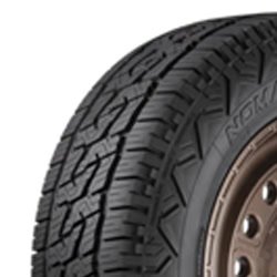All-season tire with detailed tread pattern for optimal traction and durability.